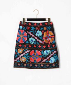 GRACE CONTINENTAL / グレースコンチネンタル ミニ・ひざ丈スカート | 刺繍ミニスカート