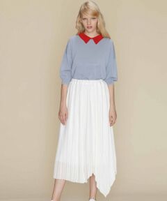 GRACE CONTINENTAL / グレースコンチネンタル ミニ・ひざ丈スカート | トリアセ変形プリーツスカート