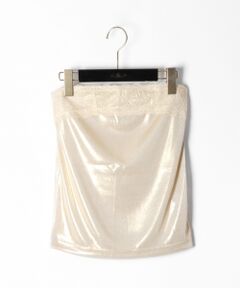 GRACE CONTINENTAL / グレースコンチネンタル キャミソール・チューブトップ | 箔プリントレースベアトップ