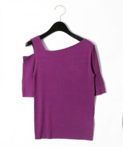 GRACE CONTINENTAL / グレースコンチネンタル ニット・セーター | イレギュラーネックニットトップ