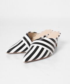 GRACE CONTINENTAL / グレースコンチネンタル サンダル | *ストライプレザーミュール