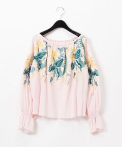 GRACE CONTINENTAL / グレースコンチネンタル トップス | フラワーオフショルトップ