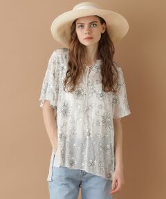 GRACE CONTINENTAL / グレースコンチネンタル トップス | サラサ刺繍トップ