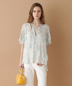 GRACE CONTINENTAL / グレースコンチネンタル トップス | サラサ刺繍トップ