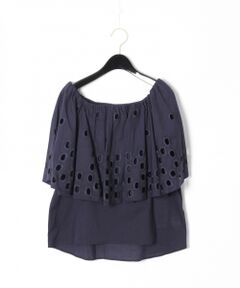 GRACE CONTINENTAL / グレースコンチネンタル トップス | キカカットワークトップ