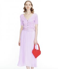 GRACE CONTINENTAL / グレースコンチネンタル ミニ丈・ひざ丈ワンピース | ドッキングニットワンピース