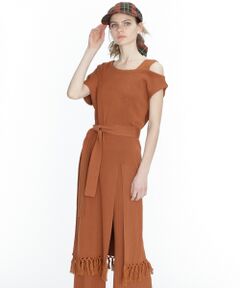 GRACE CONTINENTAL / グレースコンチネンタル ニット・セーター | スリットアシメニットトップ