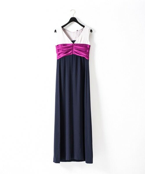 GRACE CONTINENTAL / グレースコンチネンタル ドレス | リボン配色ロングドレス | 詳細5