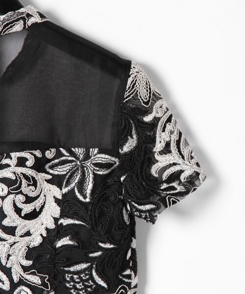 GRACE CONTINENTAL / グレースコンチネンタル ドレス | チュール刺繍フレアワンピース | 詳細24