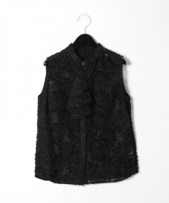 GRACE CONTINENTAL / グレースコンチネンタル トップス | ラッフルジャガードノースリーブ