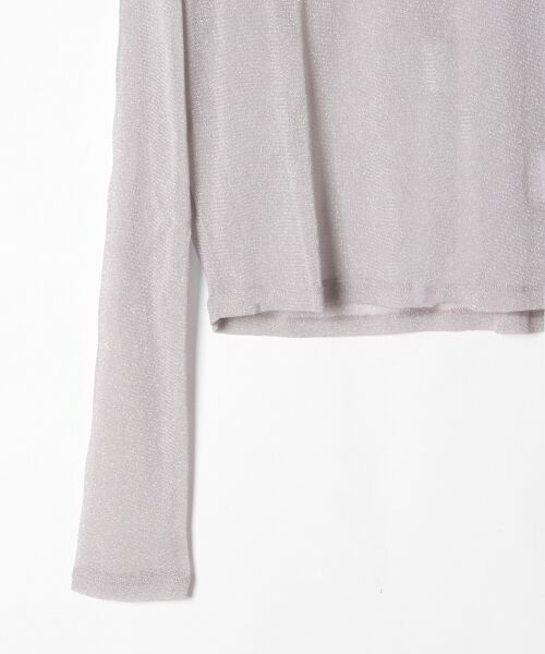 GRACE CONTINENTAL / グレースコンチネンタル Tシャツ | 【ONLINE限定】ハイネックラメカットトップ | 詳細3