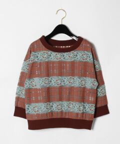 GRACE CONTINENTAL / グレースコンチネンタル Tシャツ | チェックフラワーレーストップ