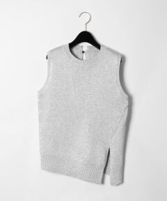 GRACE CONTINENTAL / グレースコンチネンタル ニット・セーター | ラメニットアシメヘムノースリーブ