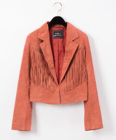 GRACE CONTINENTAL / グレースコンチネンタル レザーブルゾン・ジャケット | スエードフリンジジャケット