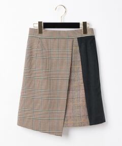 GRACE CONTINENTAL / グレースコンチネンタル ミニ・ひざ丈スカート | チェック切替ミニスカート