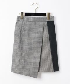 GRACE CONTINENTAL / グレースコンチネンタル ミニ・ひざ丈スカート | チェック切替ミニスカート