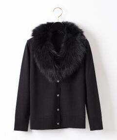 GRACE CONTINENTAL / グレースコンチネンタル カーディガン・ボレロ | FOXファー衿カーディガン