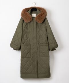 GRACE CONTINENTAL / グレースコンチネンタル その他アウター | ファー付キルティングコート