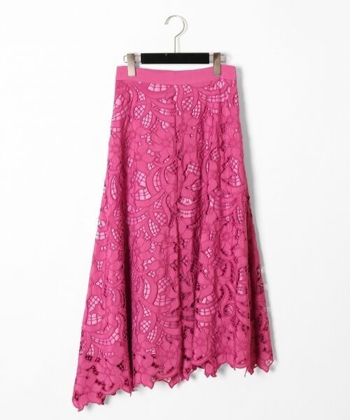 セール】 カットワーク刺繍ロングスカート （ミニ・ひざ丈スカート