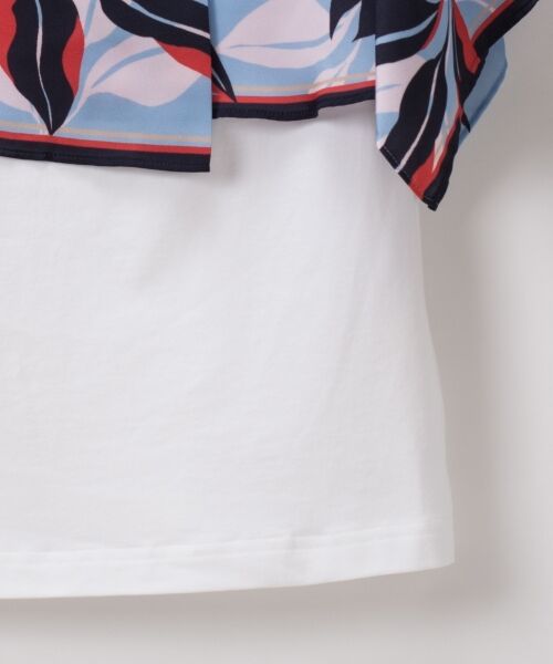 GRACE CONTINENTAL / グレースコンチネンタル Tシャツ | アシメフラワースカーフTシャツ | 詳細11