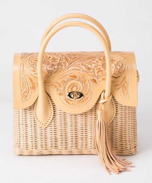 【CARVING TRIBES】MS Rattan Bag ラタンバッグ