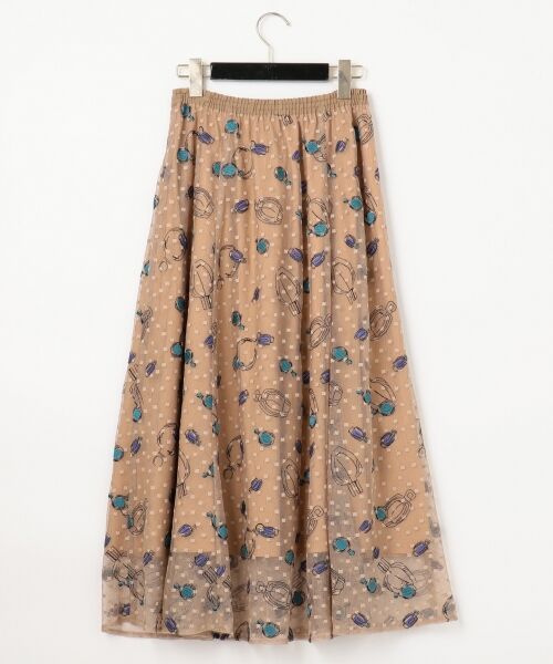 極美品 グレースコンチネンタル 刺繍チュールスカート