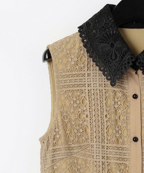 セール】 衿刺繍ティアードワンピース (ロング・マキシ丈ワンピース