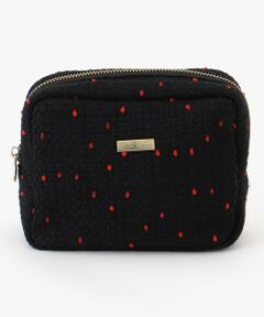 GRACE CONTINENTAL / グレースコンチネンタル ポーチ | Fabricスクエアポーチ-AW