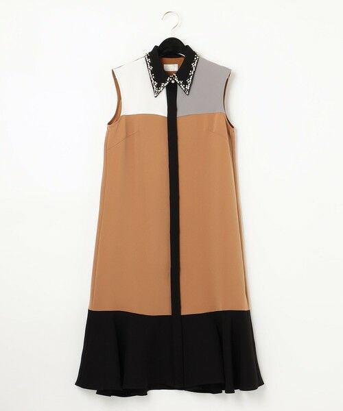 GRACE CONTINENTAL / グレースコンチネンタル ドレス | カラーブロックシャツドレス | 詳細7