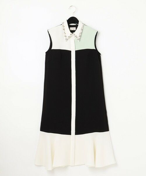 GRACE CONTINENTAL / グレースコンチネンタル ドレス | カラーブロックシャツドレス | 詳細15