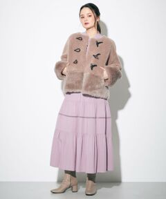 GRACE CONTINENTAL / グレースコンチネンタル その他アウター | ノーカラーボアコート