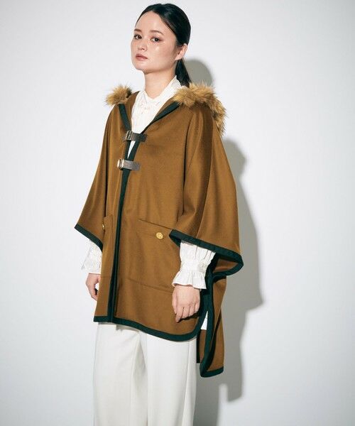 グレースオリエンタル 裾ファーコート - 毛皮/ファーコート