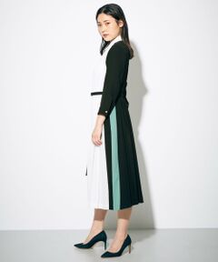 GRACE CONTINENTAL / グレースコンチネンタル ミニ丈・ひざ丈ワンピース | フロントプリーツシャツドレス