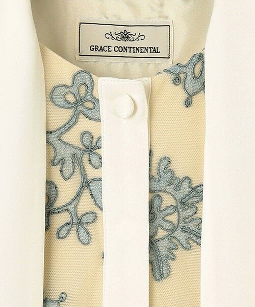GRACE CONTINENTAL / グレースコンチネンタル ドレス | コードフラワー刺繍レースワンピース | 詳細24