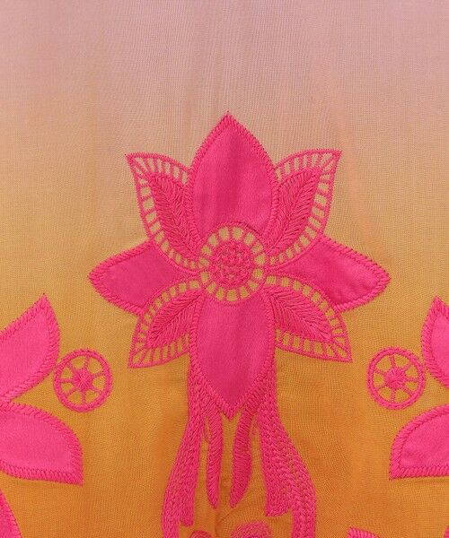 GRACE CONTINENTAL 花刺繍ワンピース ピンク