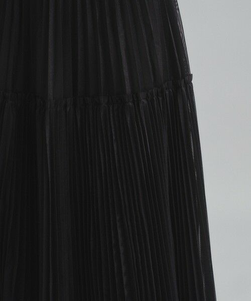 GRACE CONTINENTAL / グレースコンチネンタル ロング・マキシ丈スカート | シアーラメプリーツスカート | 詳細4