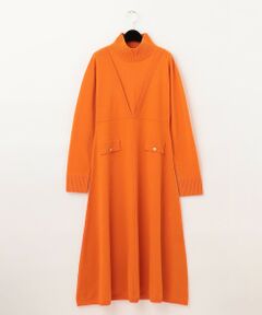 GRACE CONTINENTAL / グレースコンチネンタル ロング・マキシ丈ワンピース | ウールニットフレアワンピース