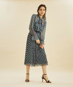 GRACE CONTINENTAL / グレースコンチネンタル ロング・マキシ丈スカート | キカプリントプリーツスカート