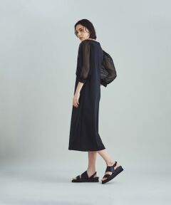 GRACE CONTINENTAL / グレースコンチネンタル ロング・マキシ丈ワンピース | メッシュタックスリーブワンピース