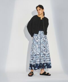 GRACE CONTINENTAL / グレースコンチネンタル ロング・マキシ丈スカート | オーナメントフラワープリントスカート