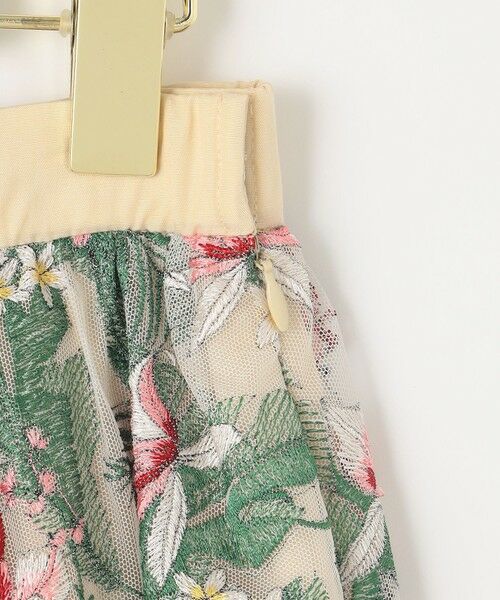 セール】 サマーボタニカル刺繍スカート （ミニ・ひざ丈スカート