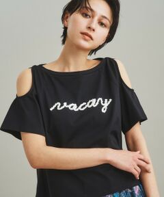 ロゴカットアウトTシャツ