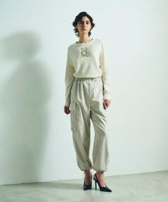 GRACE CONTINENTAL / グレースコンチネンタル ニット・セーター | エンブレム刺繍ニットトップ