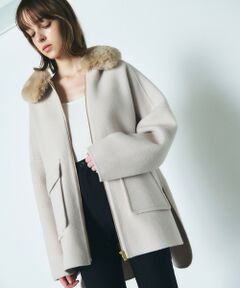 GRACE CONTINENTAL / グレースコンチネンタル その他アウター | フードファーリバーポンチョ