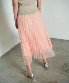 GRACE CONTINENTAL / グレースコンチネンタル ミニ・ひざ丈スカート | ティアードラップチュールスカート