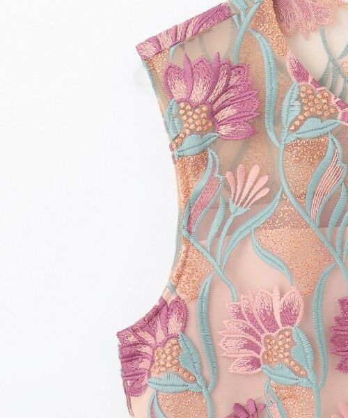 GRACE CONTINENTAL / グレースコンチネンタル ドレス | フラワー刺繍チュールドレス | 詳細10