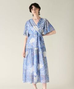 GRACE CONTINENTAL / グレースコンチネンタル ロング・マキシ丈ワンピース | ペイズリーカシュクールワンピース