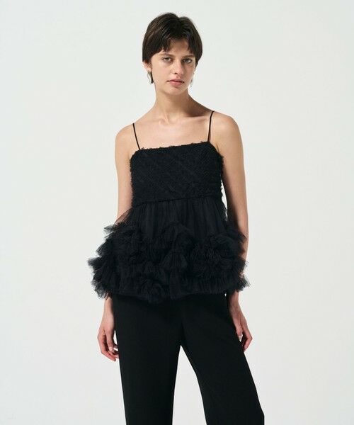 GRACE CONTINENTAL / グレースコンチネンタル キャミソール・チューブトップ | チュールフリルキャミソール | 詳細10