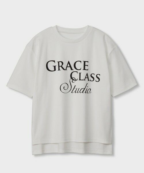 GRACE CONTINENTAL / グレースコンチネンタル シャツ・ブラウス | レタードシルケットTシャツ | 詳細1