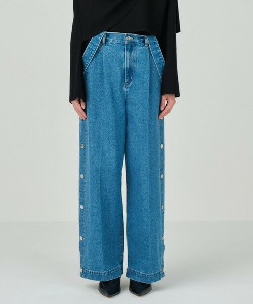 GRACE CONTINENTAL / グレースコンチネンタル デニムパンツ | サスペンダーデニムパンツ | 詳細1